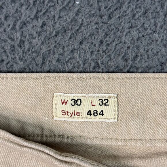 J Crew Jeans Mens 30x32 Beige Tan 484 Slim Fit Stretch Denim Pants Casual - Picture 4 of 12